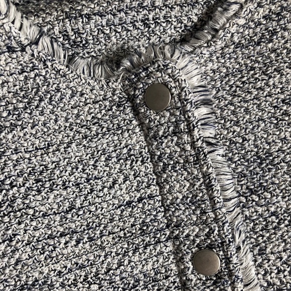 Nic + Zoe gray, cream, navy tweed blazer - Picture 4 of 5